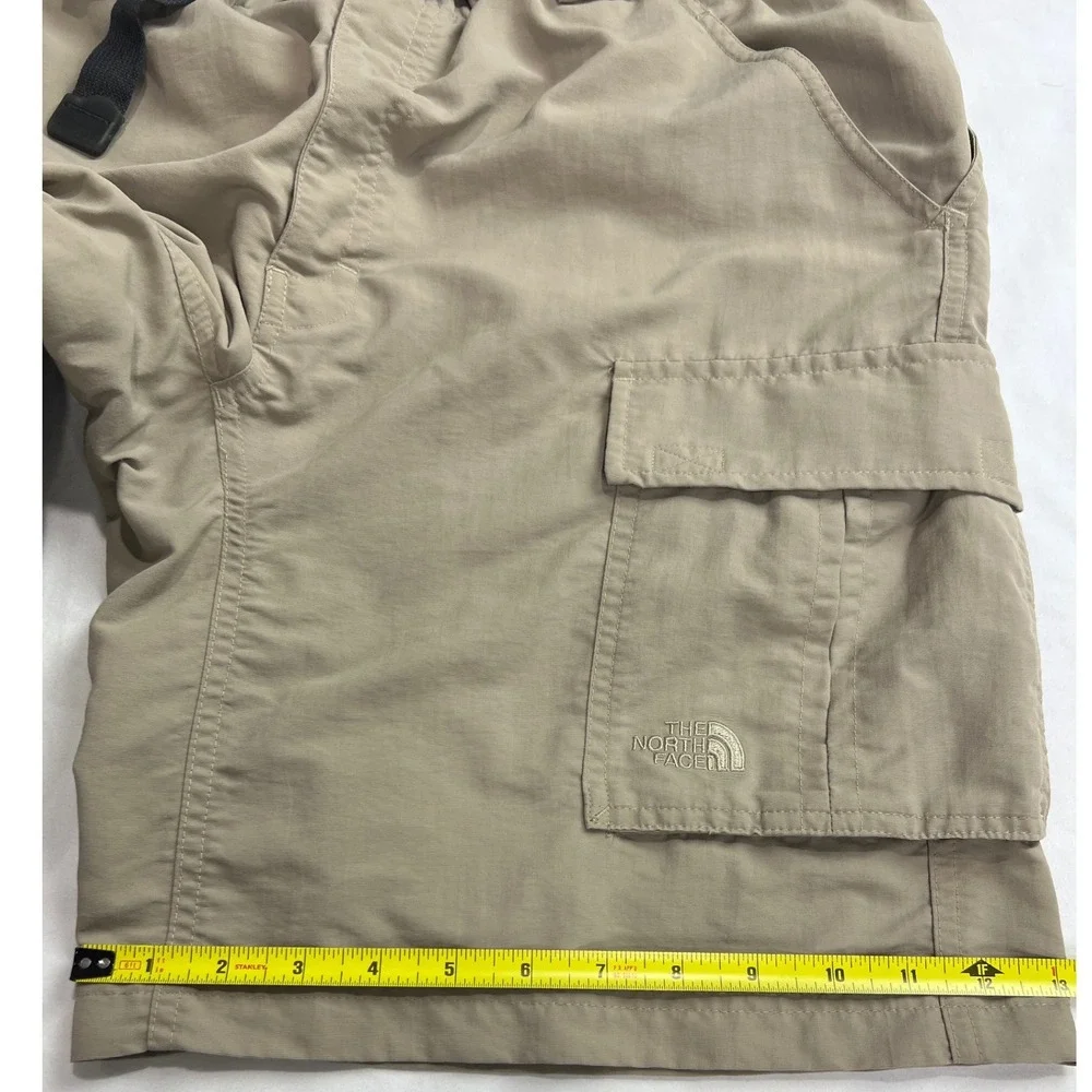The‎ North Face Cargo Shorts Mens Large Tan Belted Hiking Outdoor Gorpcore E7